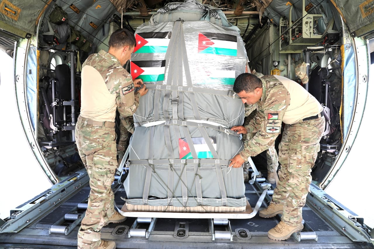 Jordan Armed Forces deliver aid through new airdrops with international participation
