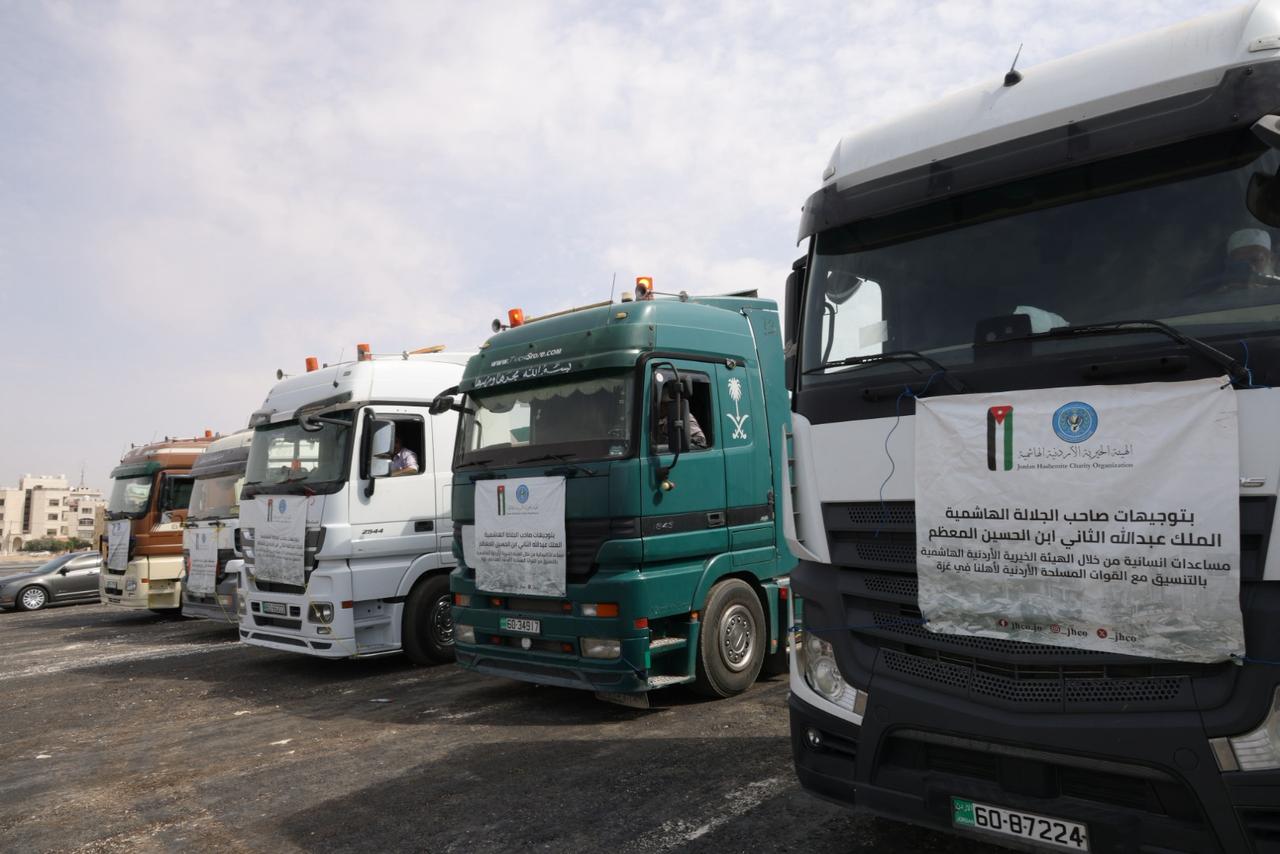 Jordan Int'l Food Festival sends 3rd aid convoy to Gaza
