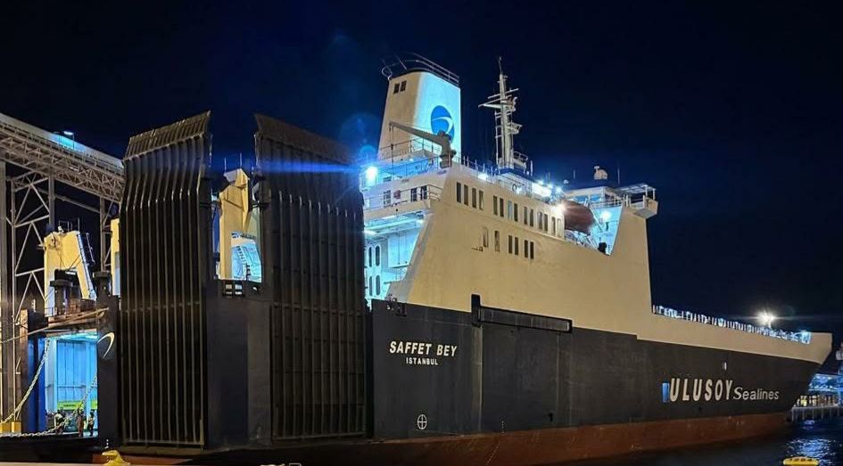 Turkish Vessel SAFETT BEYDocks in Aqaba for First Time