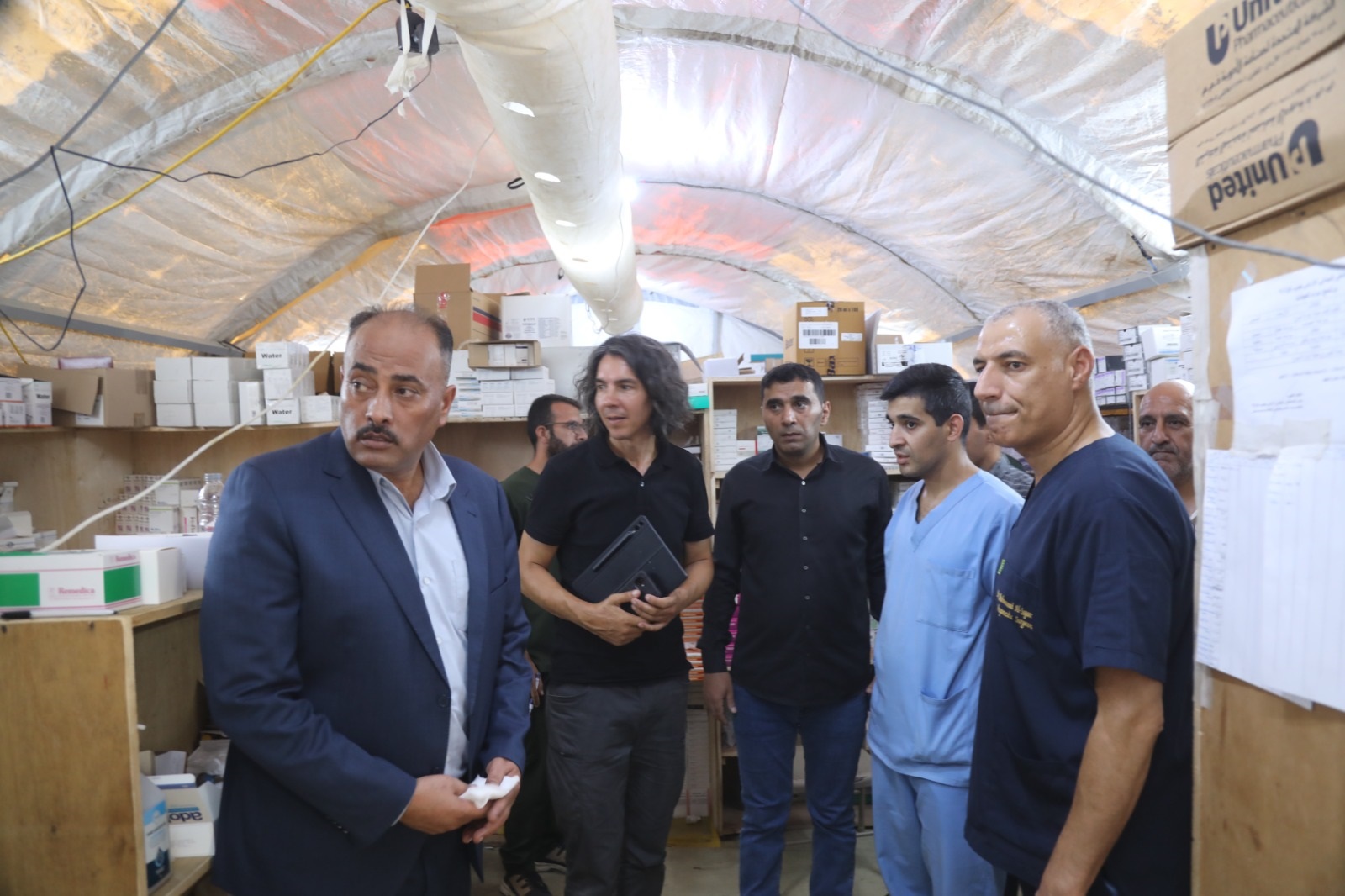 MSF Delegation Visits Jordanian Field Hospital Force 7 in Southern Gaza