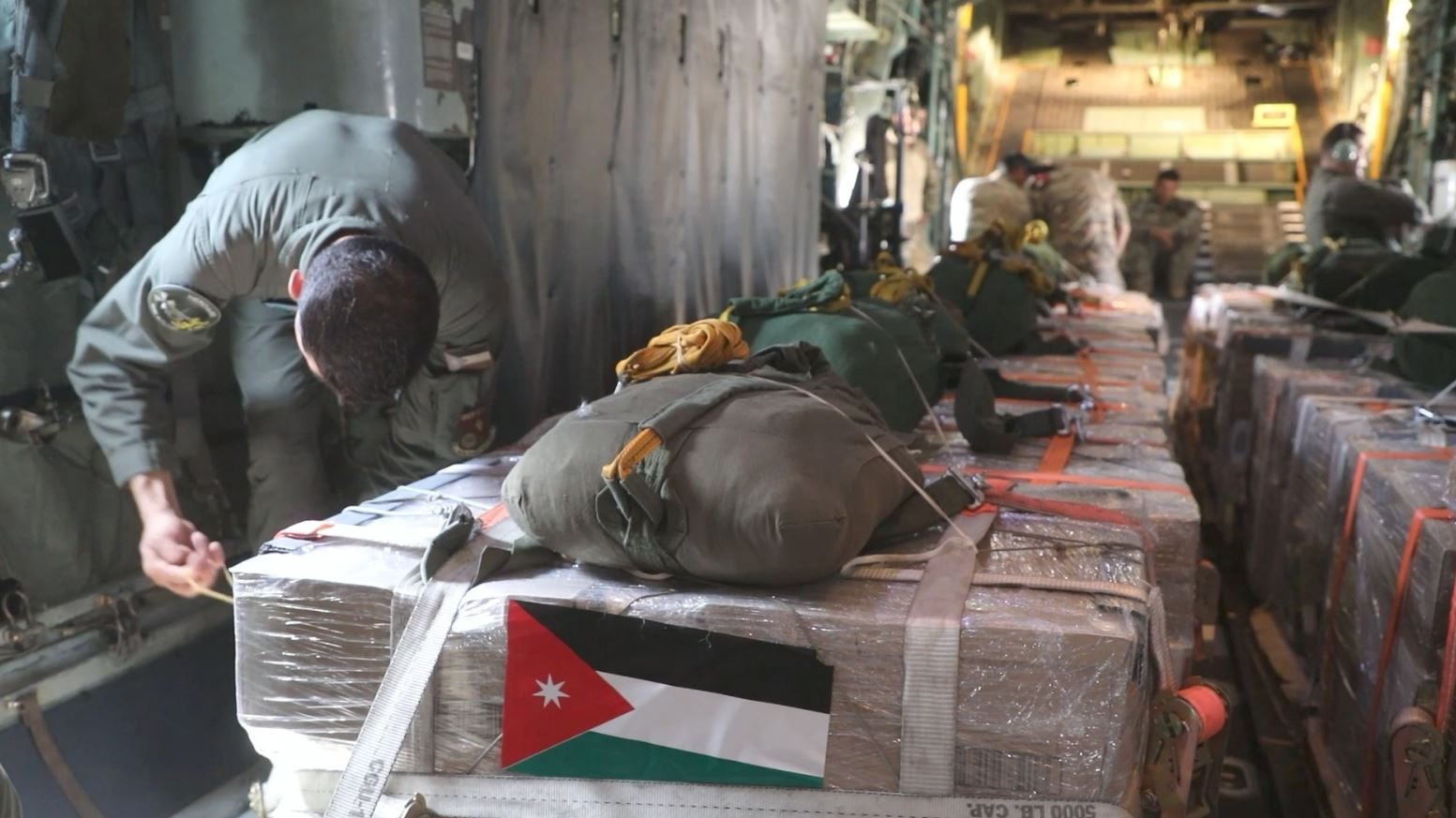 In cooperation with international partners Jordan continues airdropping aid to Gaza