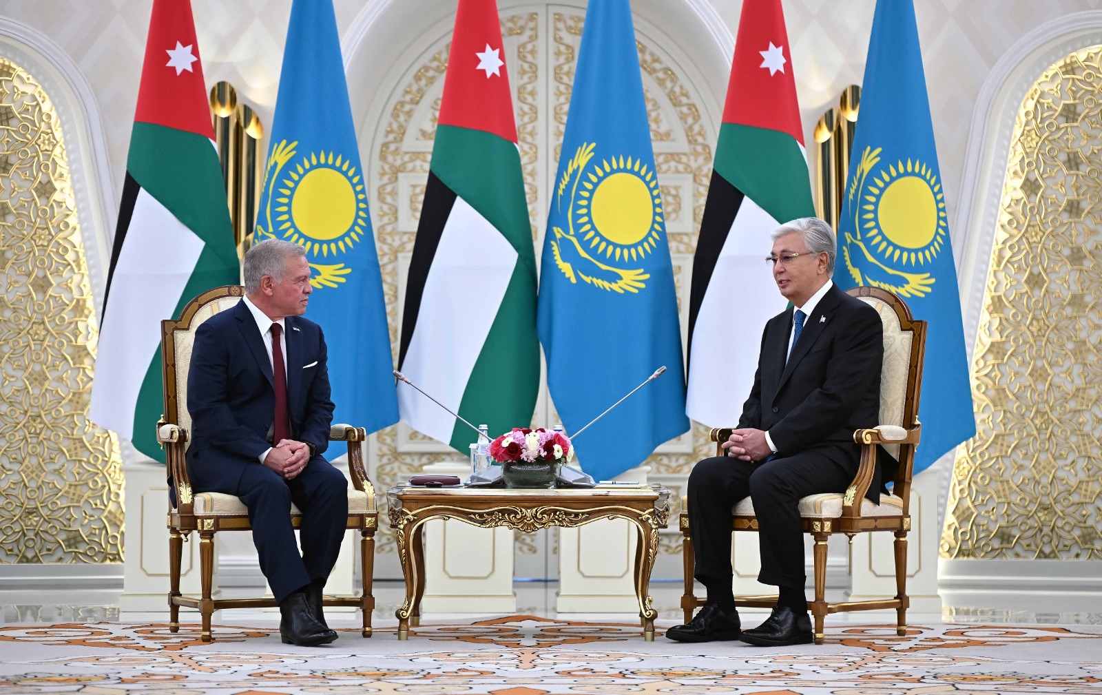 King, Kazakhstan president hold talks in Astana