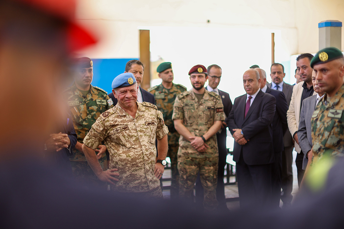 King, Crown Prince visit Hassan Khaled Abu Al Huda Comprehensive Secondary School