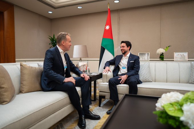 Crown Prince meets World Economic Forum president