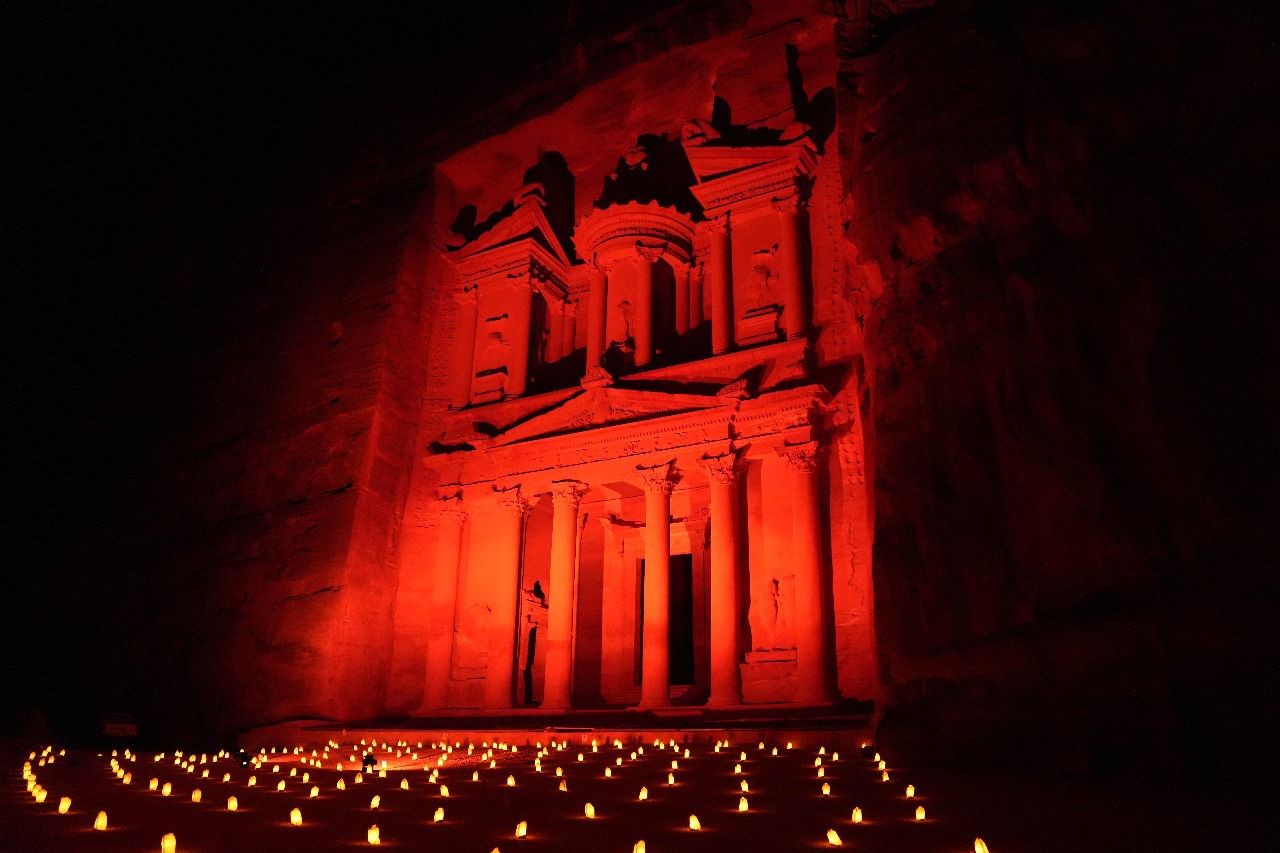 Treasury in Petra Illuminated for World Patient Safety Day