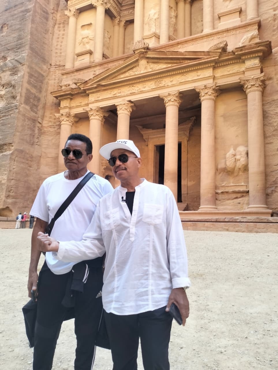 Jackson Five Stars Jackie and Marlon Visit Petra