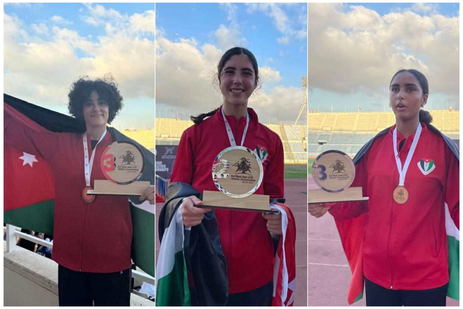 Athletics team wins three medals at West Asia U20 Athletics Championship