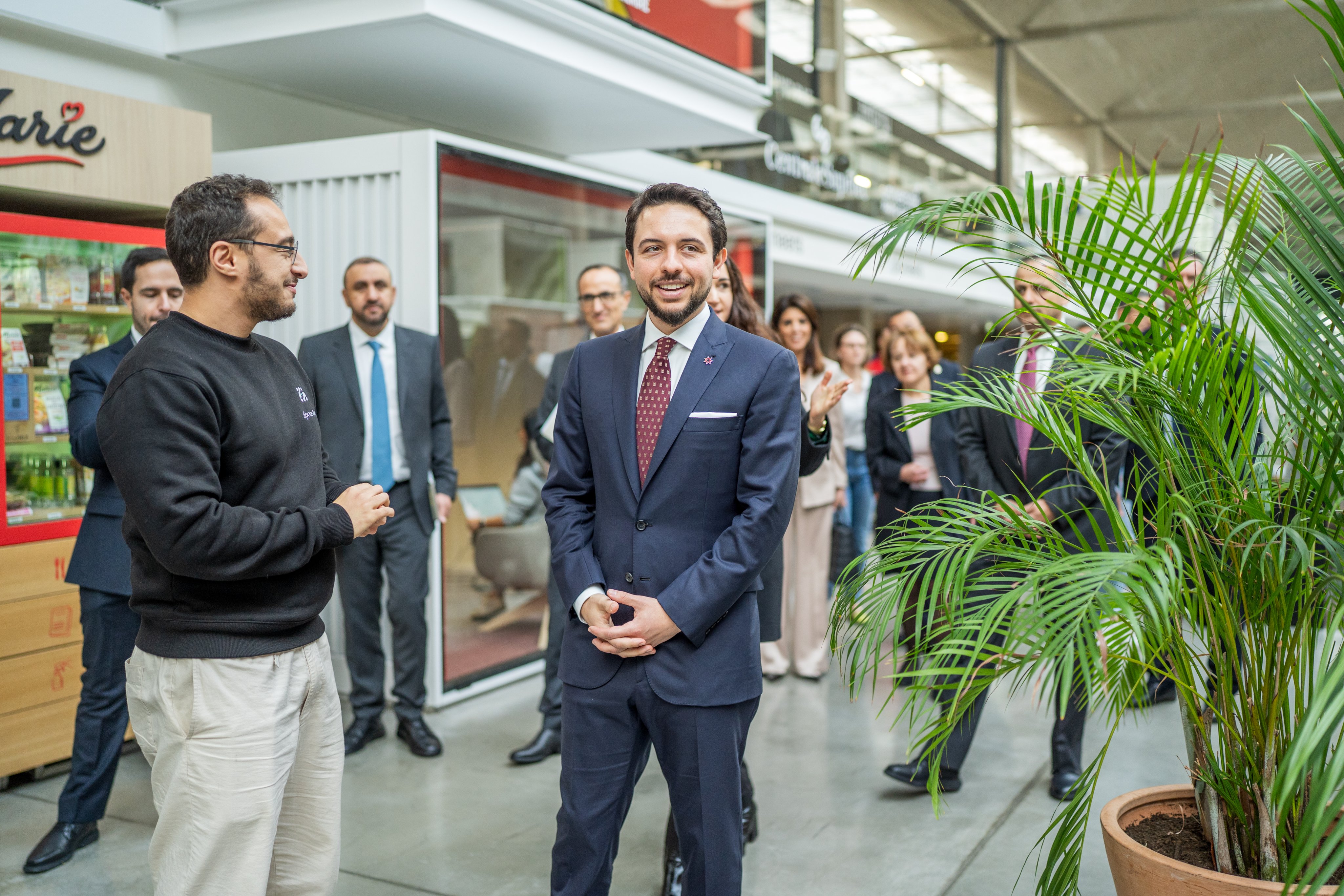 Crown Prince discusses cooperation with Station F start-up hub in Paris