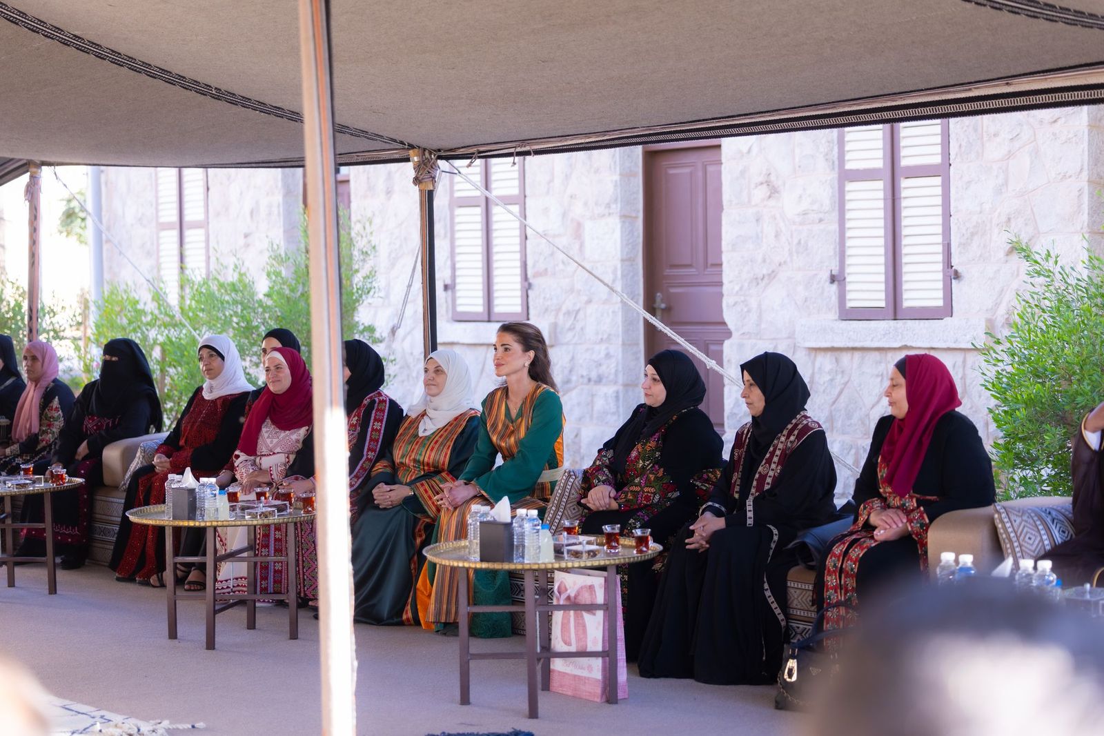 Queen Rania Meets Small Business Owners and Al-Aman Fund Beneficiaries in Ma’an