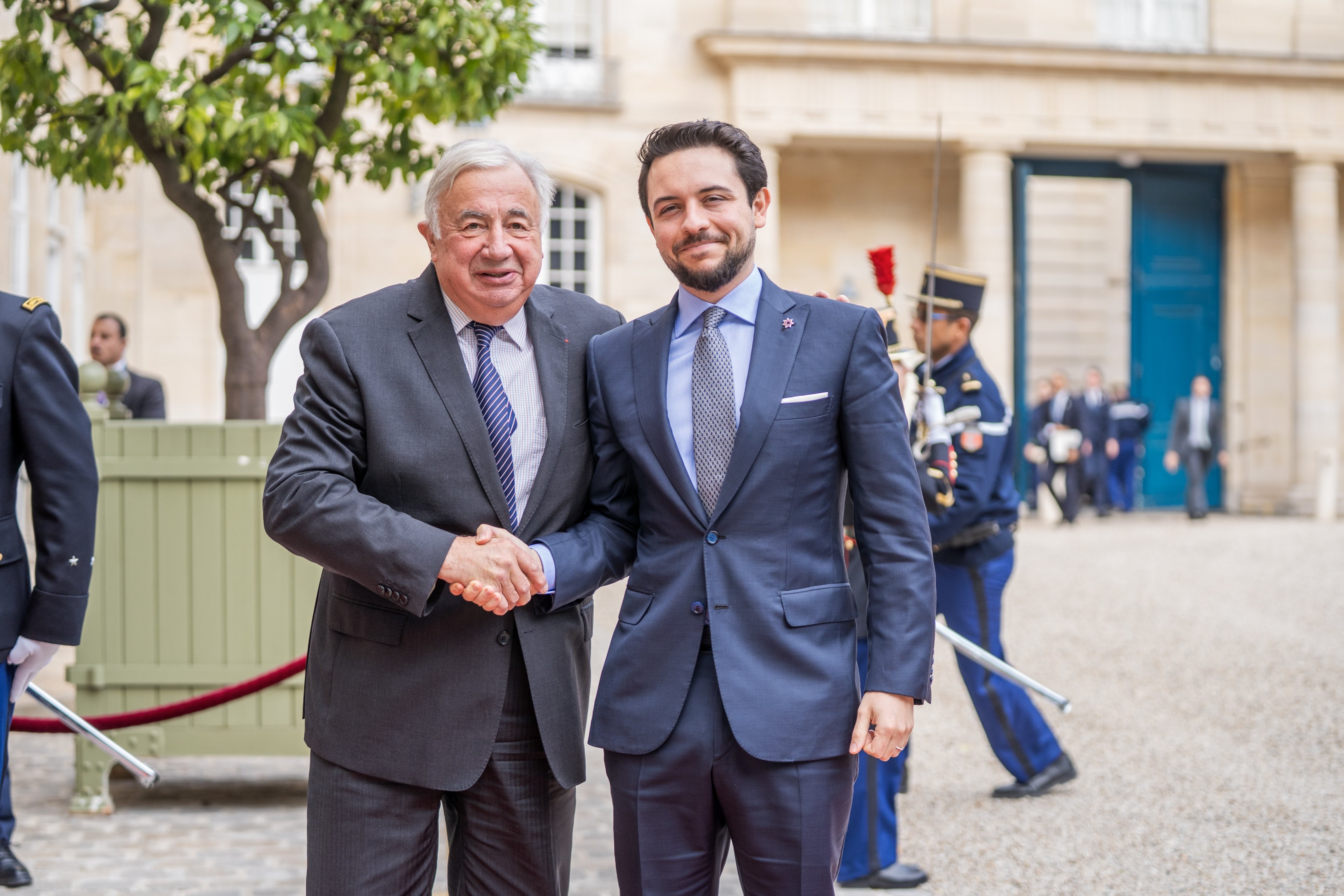 Crown Prince meets with French Senate president