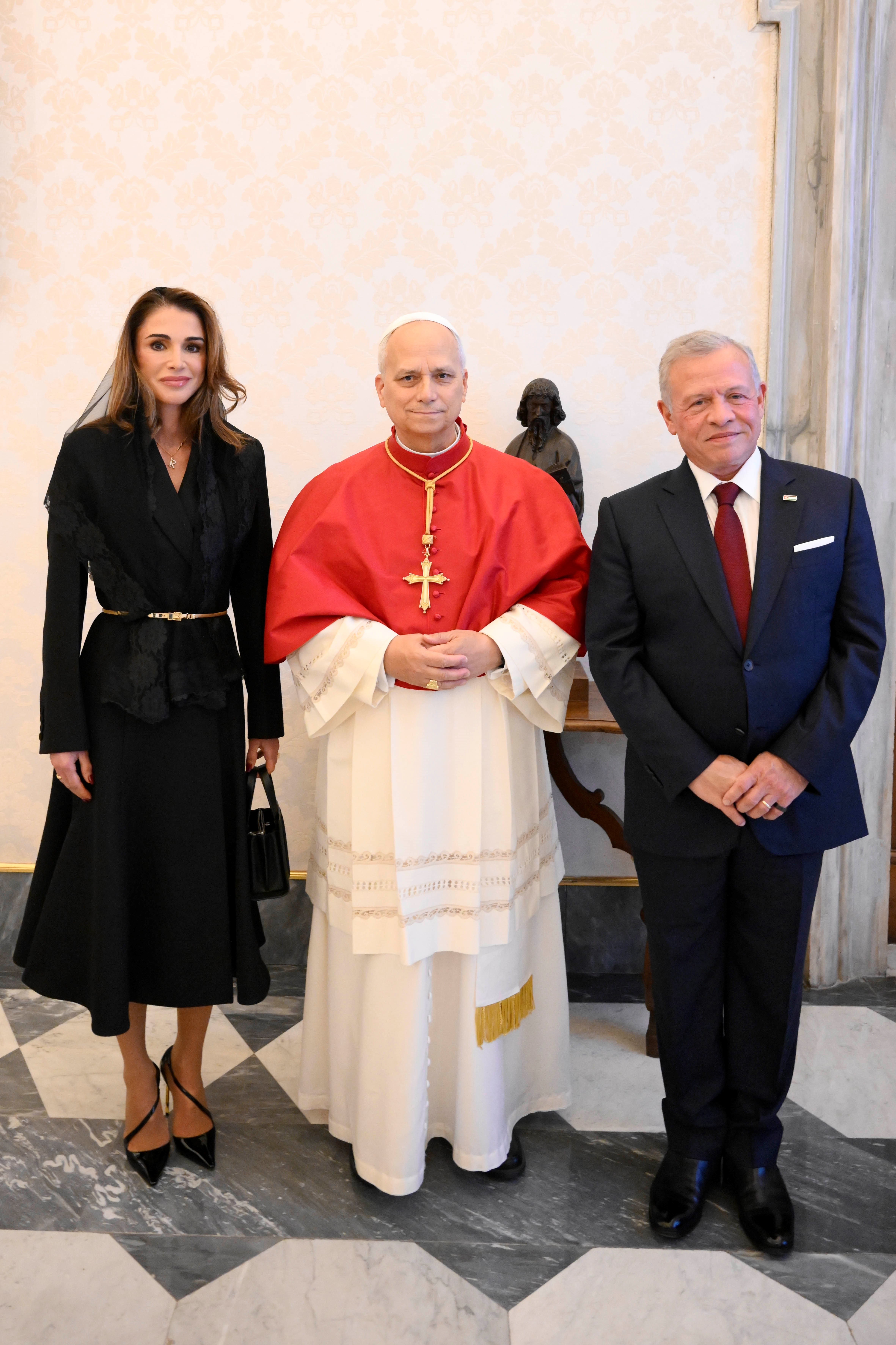 King, Queen meet with Pope Leo XIV
