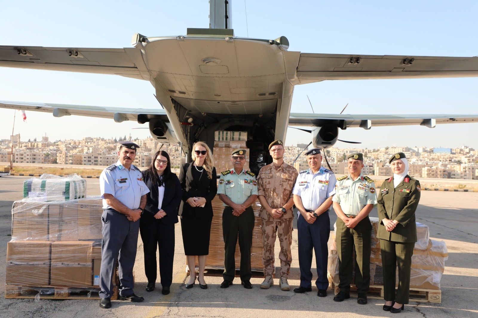 JAF Receive Czech Medical Aid for patients in Gaza