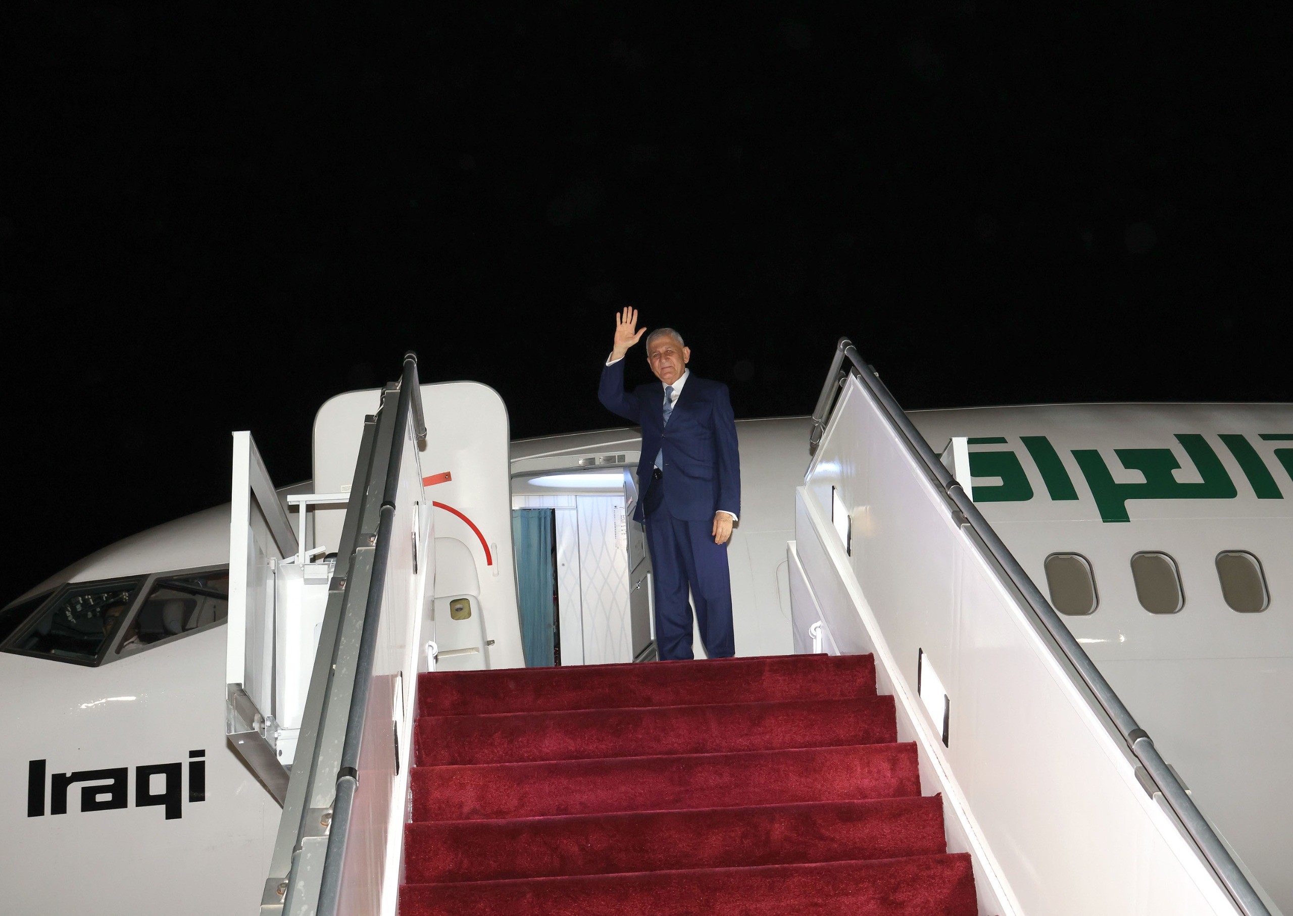 Iraq president departs Jordan
