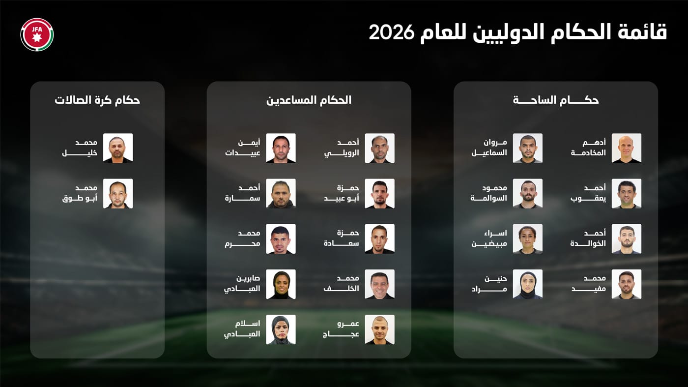 اعتماد قائمة الحكام الدوليين لعام 2026