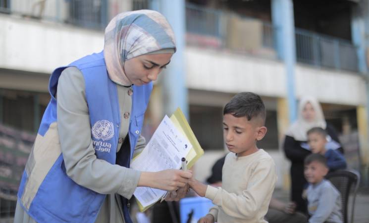 الأونروا: 20% من أطفال غزة فاتتهم اللقاحات الأساسية خلال الحرب