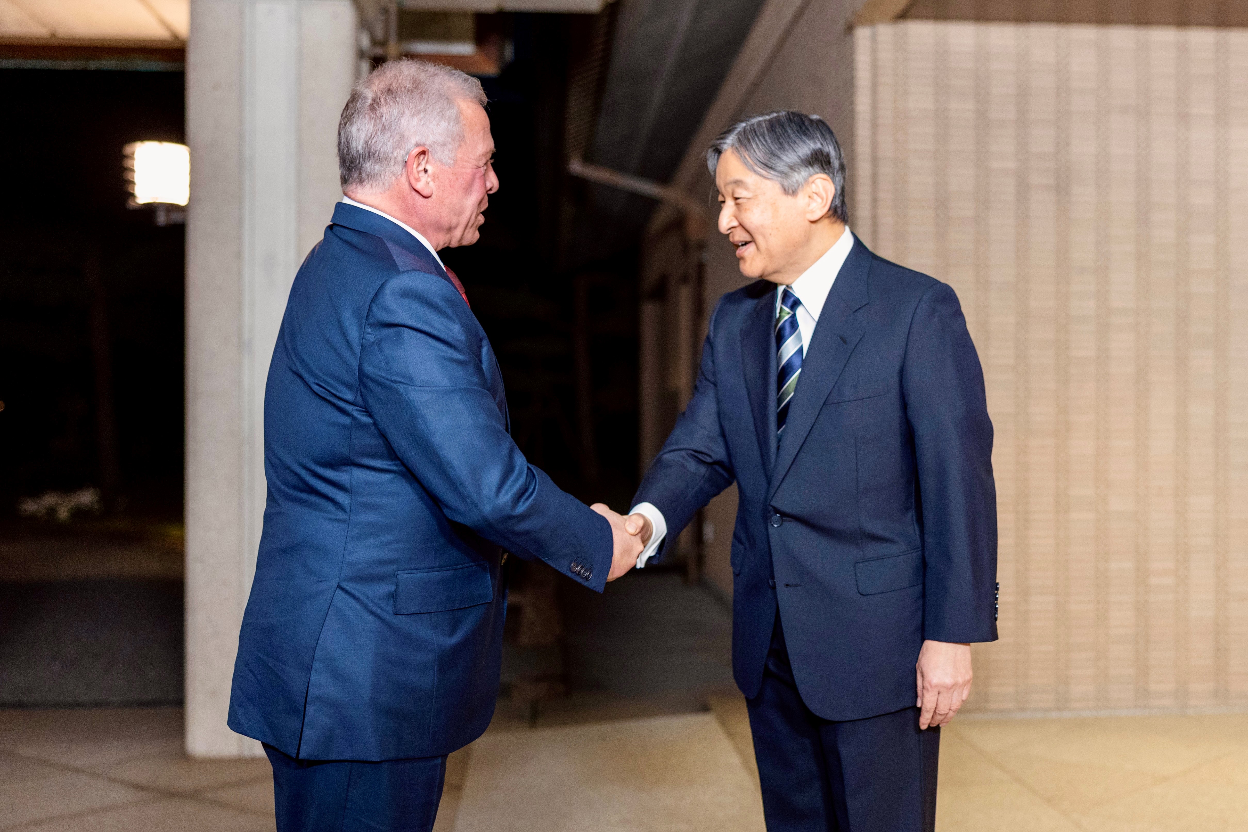 King Abdullah II meets Japan’s Emperor Naruhito in Tokyo