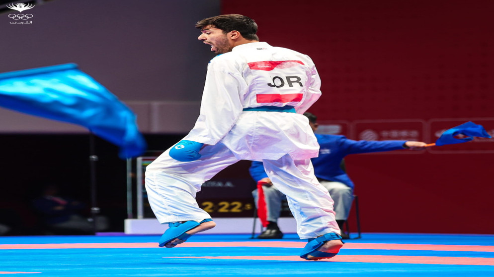 لاعب منتخب الكراتيه المصاطفة يتأهل لنهائي دورة ألعاب التضامن الإسلامي