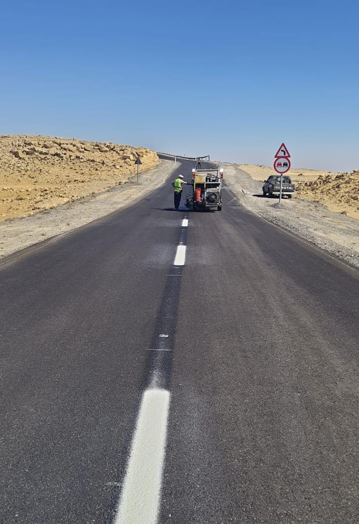 معان : إنهاء أعمال صيانة طريق الرصيف الملوكي من دلاغة إلى رأس النقب