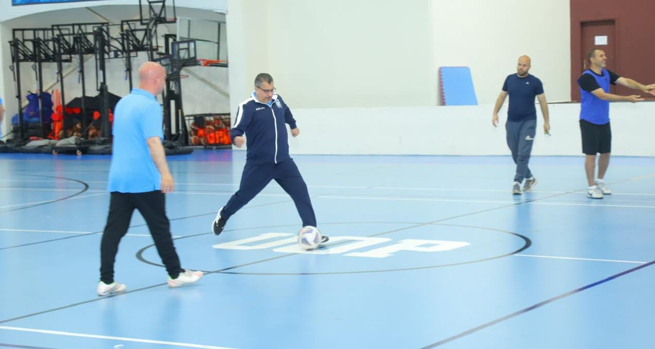 مباراة احتفالية بكرة القدم بين نقابة الصحفيين وجامعة البترا غدا