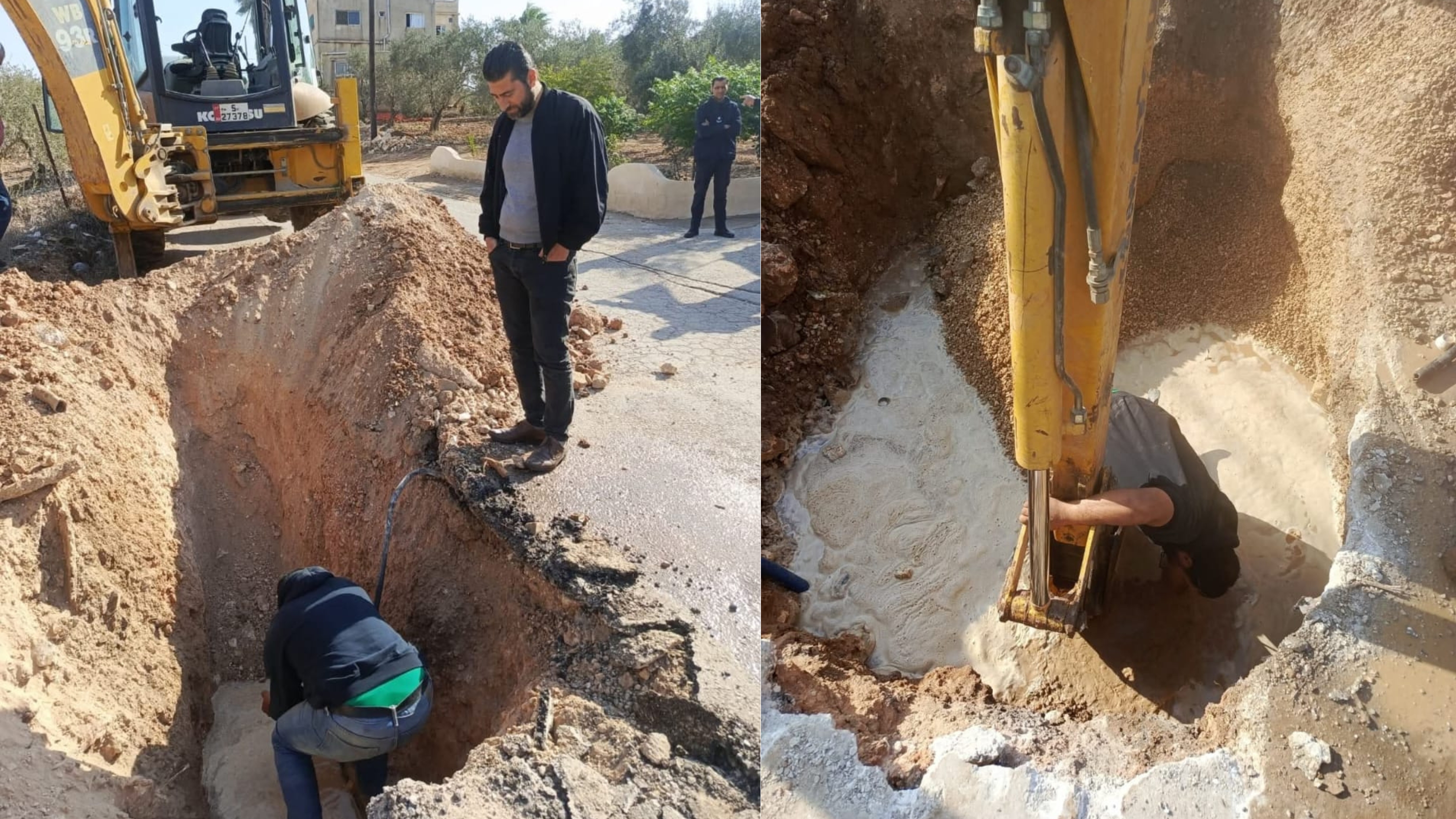 مياه اليرموك: فصل اشتراكين مخالفين على خطوط ناقلة في بني كنانة