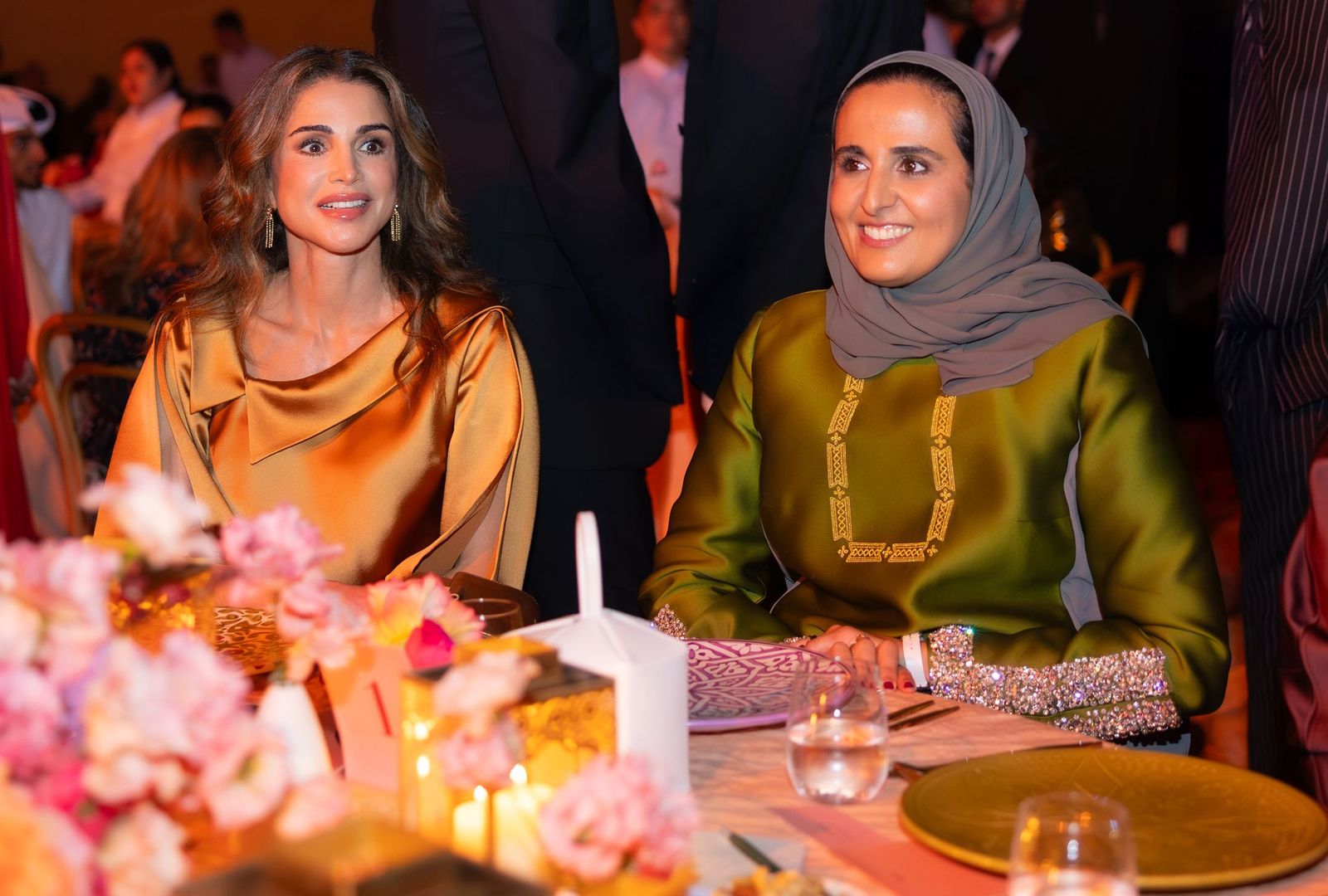 Queen Rania Attends Franca Fund Gala in Doha