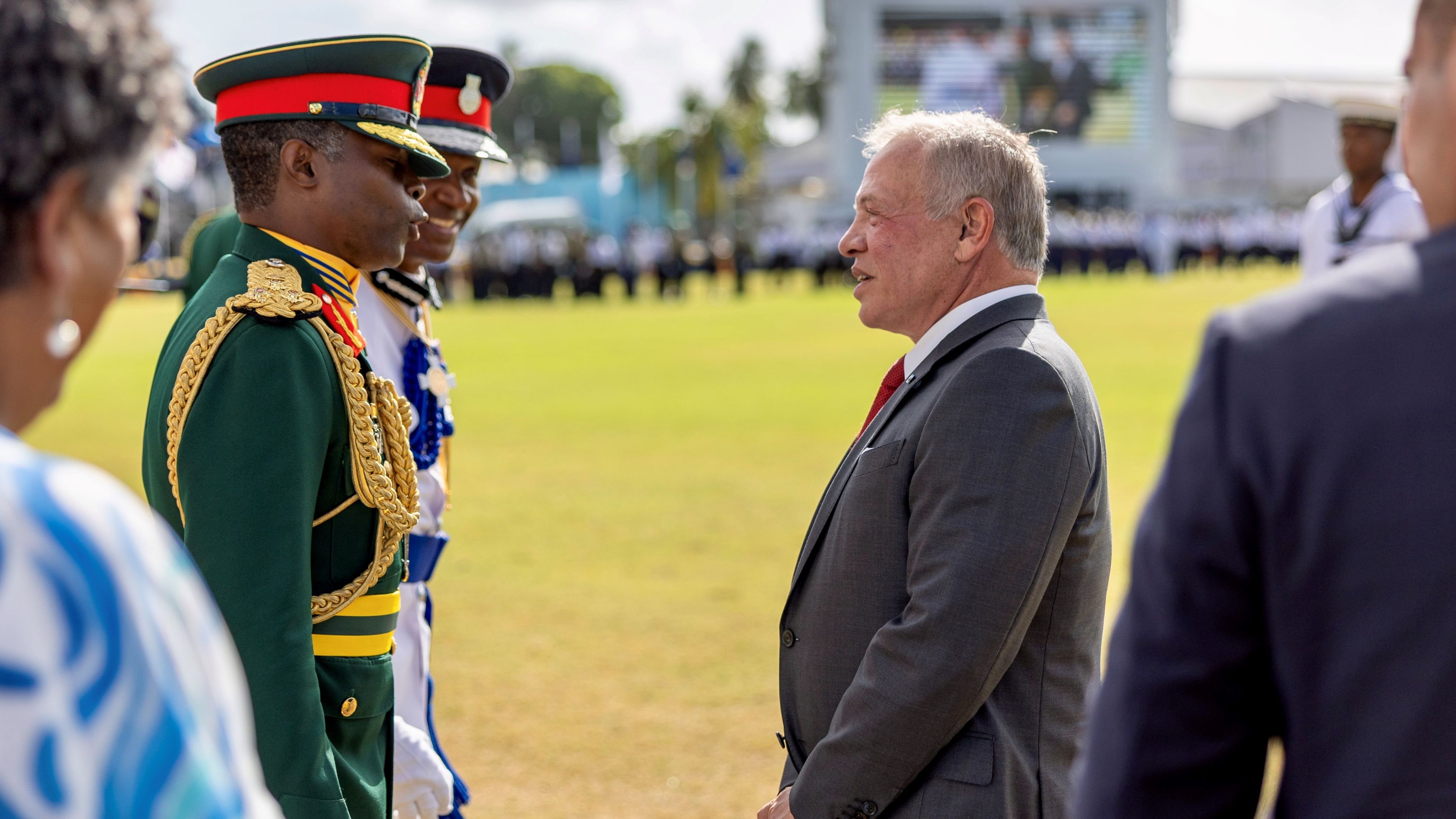 King attends inauguration of Barbados president
