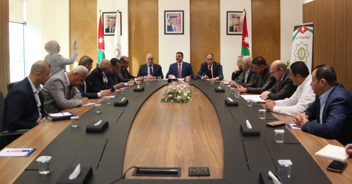 "صناعة إربد" تبحث التعاون الاستثماري مع وفد مغربي