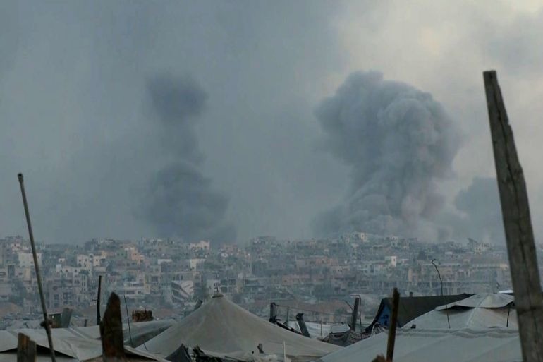 استشهاد 5 فلسطينيين جراء قصف الاحتلال غرب خانيونس