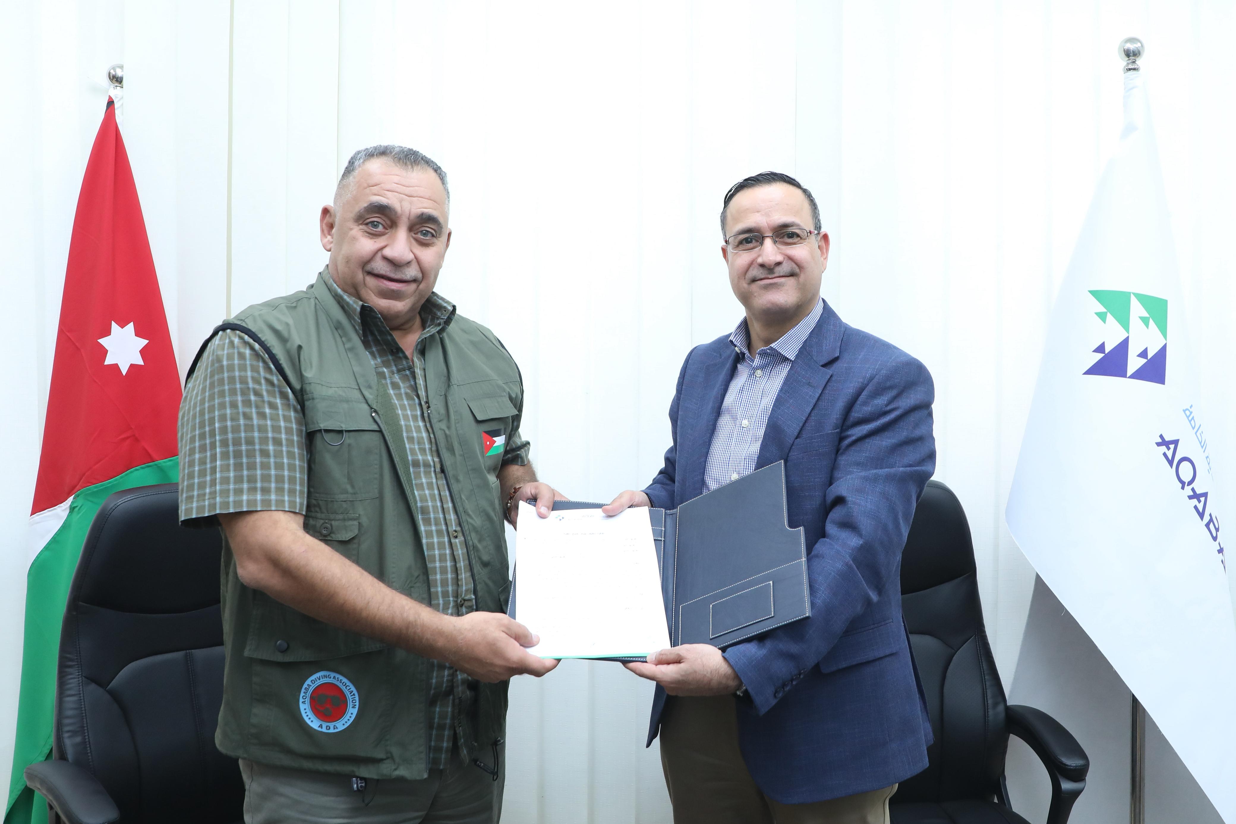 "العقبة الخاصة" وجمعية العقبة للغوص تجددان اتفاقية حماية البيئة البحرية