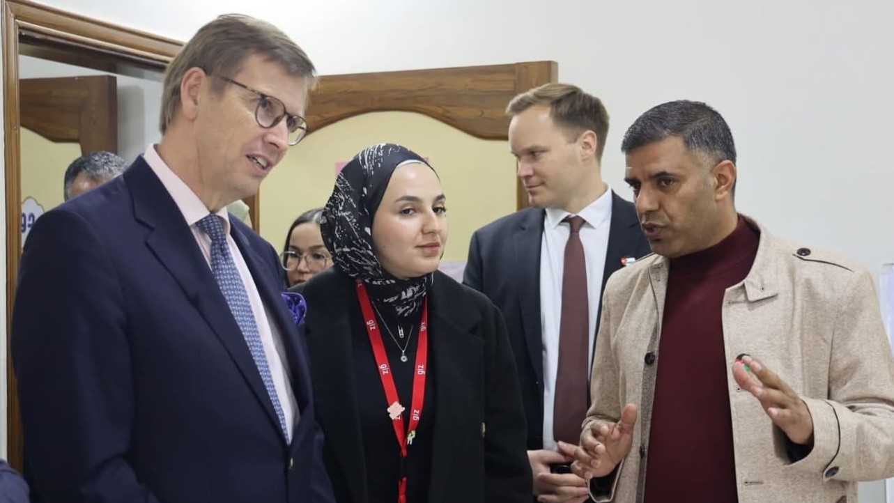 السفير الألماني يزور جمعية جبل زمزم في منطقة الباعج بالمفرق