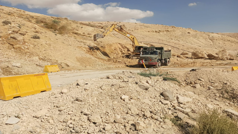 إغلاق طريق الكرك- وادي الموجب لوجود انهيارات