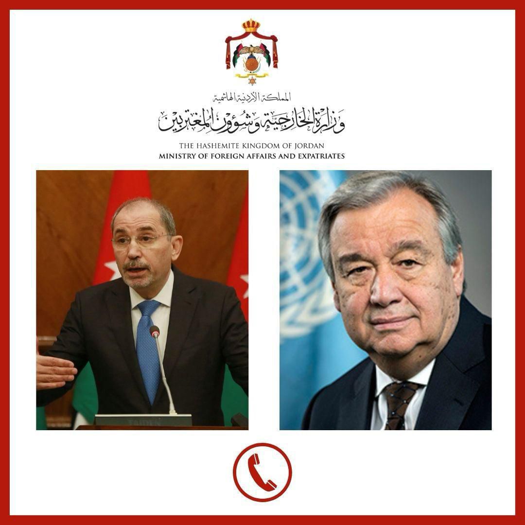وزير الخارجية يتلقى اتصالاً هاتفيًا من الأمين العام للأمم المتحدة
