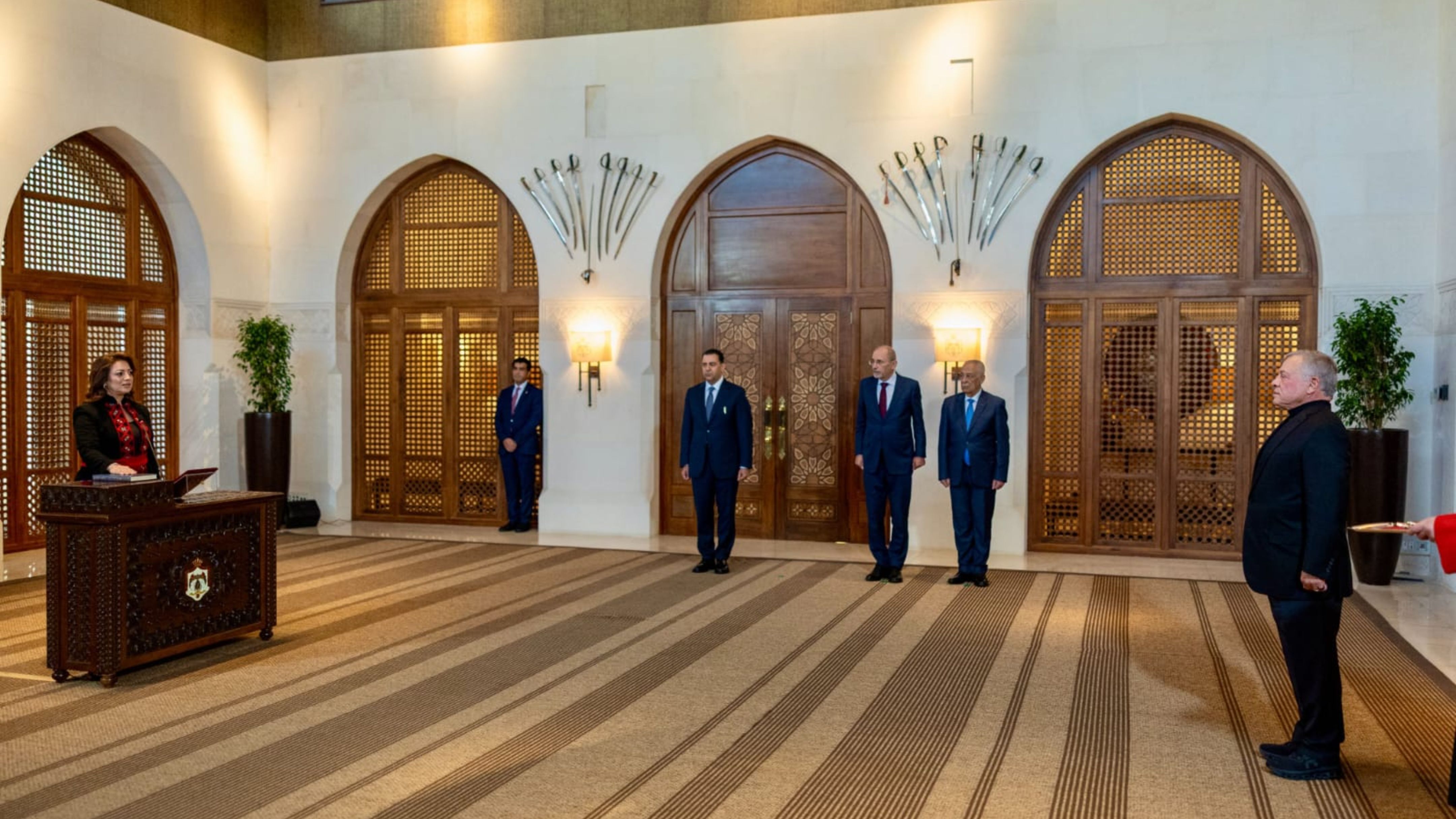 King swears in new ambassadors