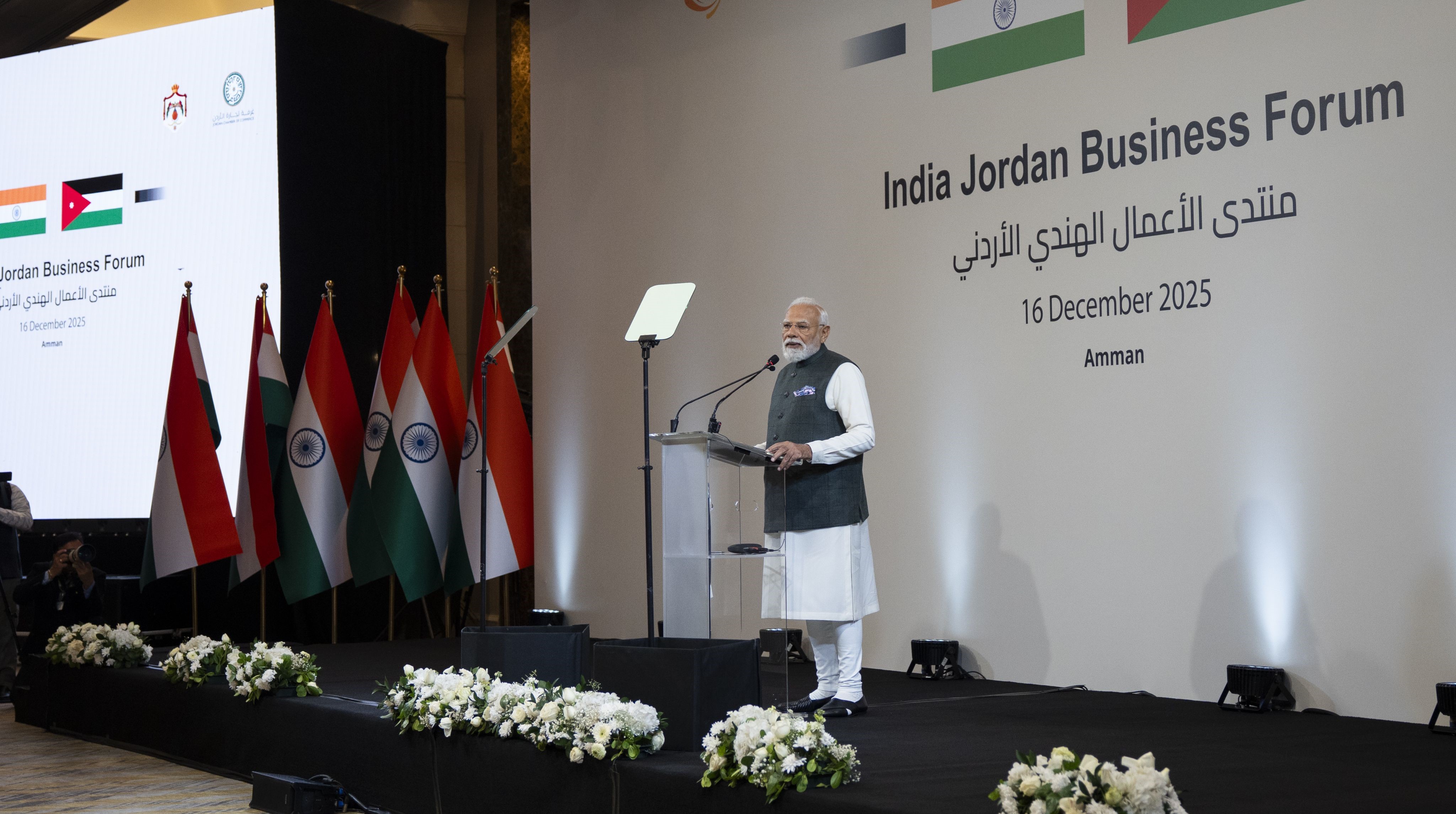 رئيس الوزراء الهندي ينشر مقتطفات من زيارته للأردن على حسابه على منصة "إكس"