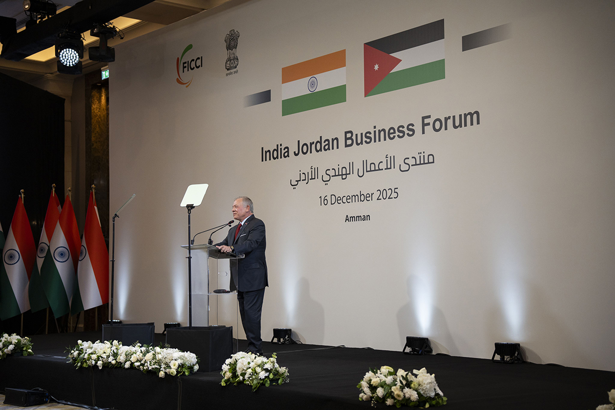 King, India PM attend opening session of India-Jordan Business Forum