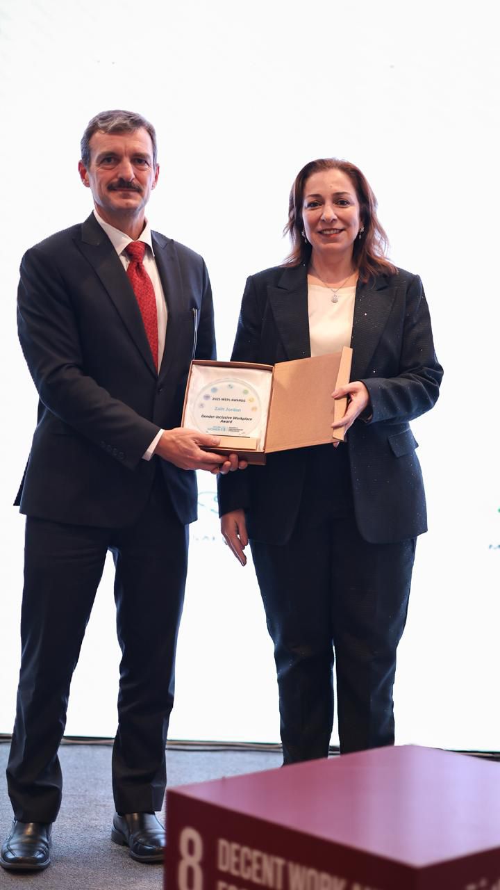 "زين الأردن" تحصد جائزة بيئة العمل الشاملة للمرأة