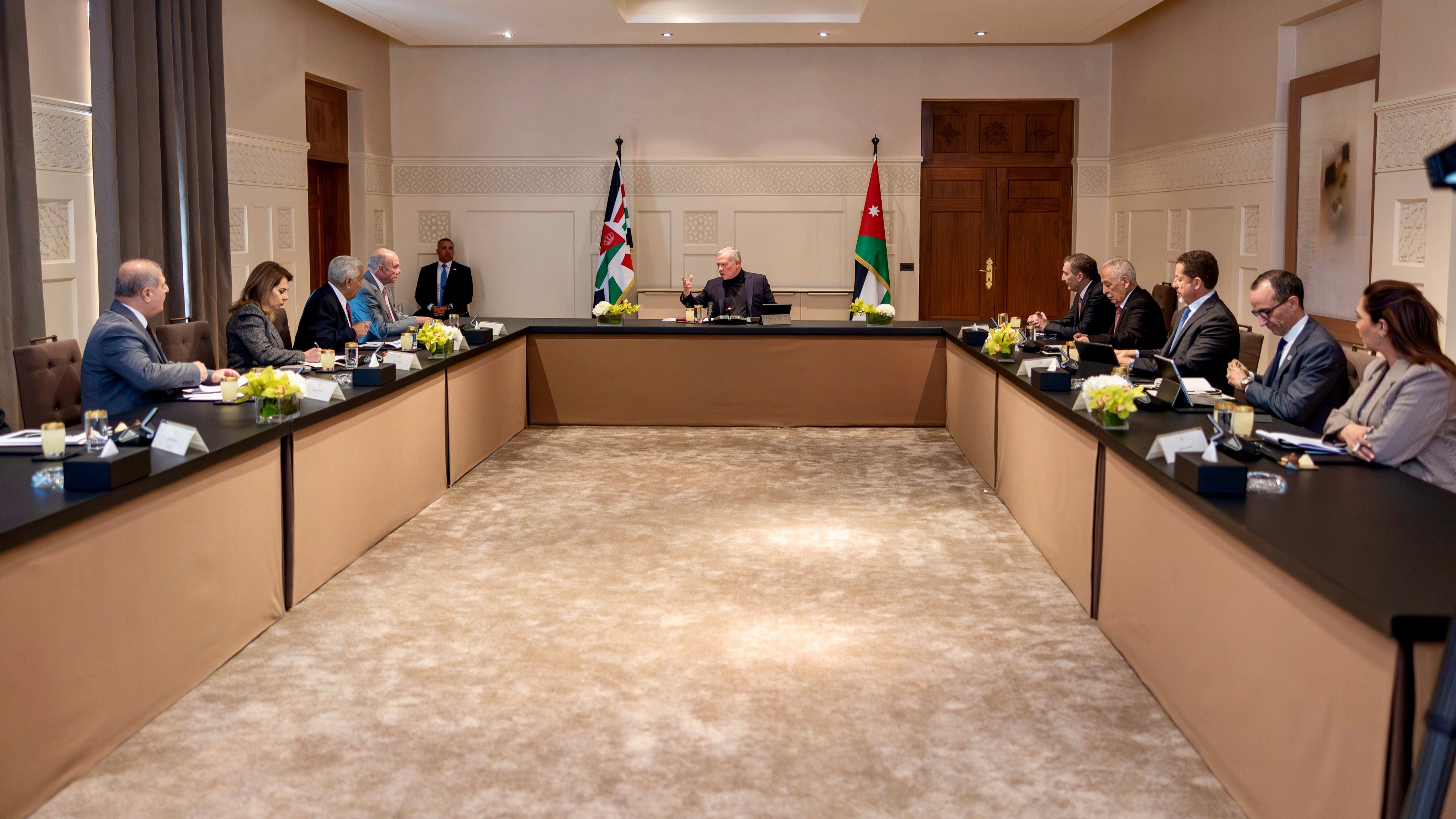 King meets Senate’s permanent office members