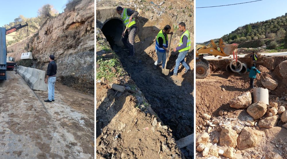 الأشغال: إجراءات ميدانية واحترازية شاملة استعدادًا للمنخفض الجوي