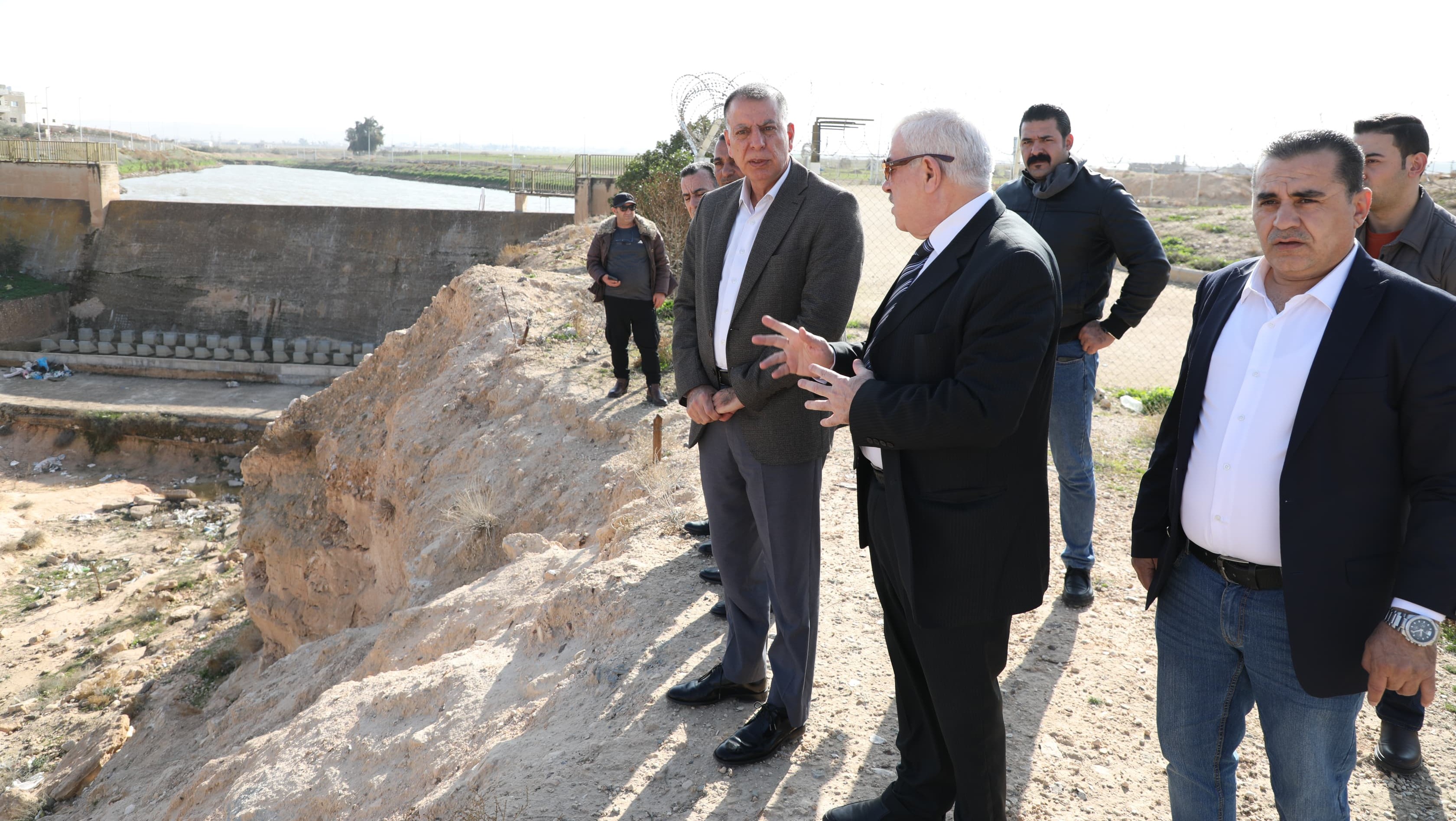 وزير الداخلية يزور متصرفية لواء الرمثا ويتفقد سد البويضة