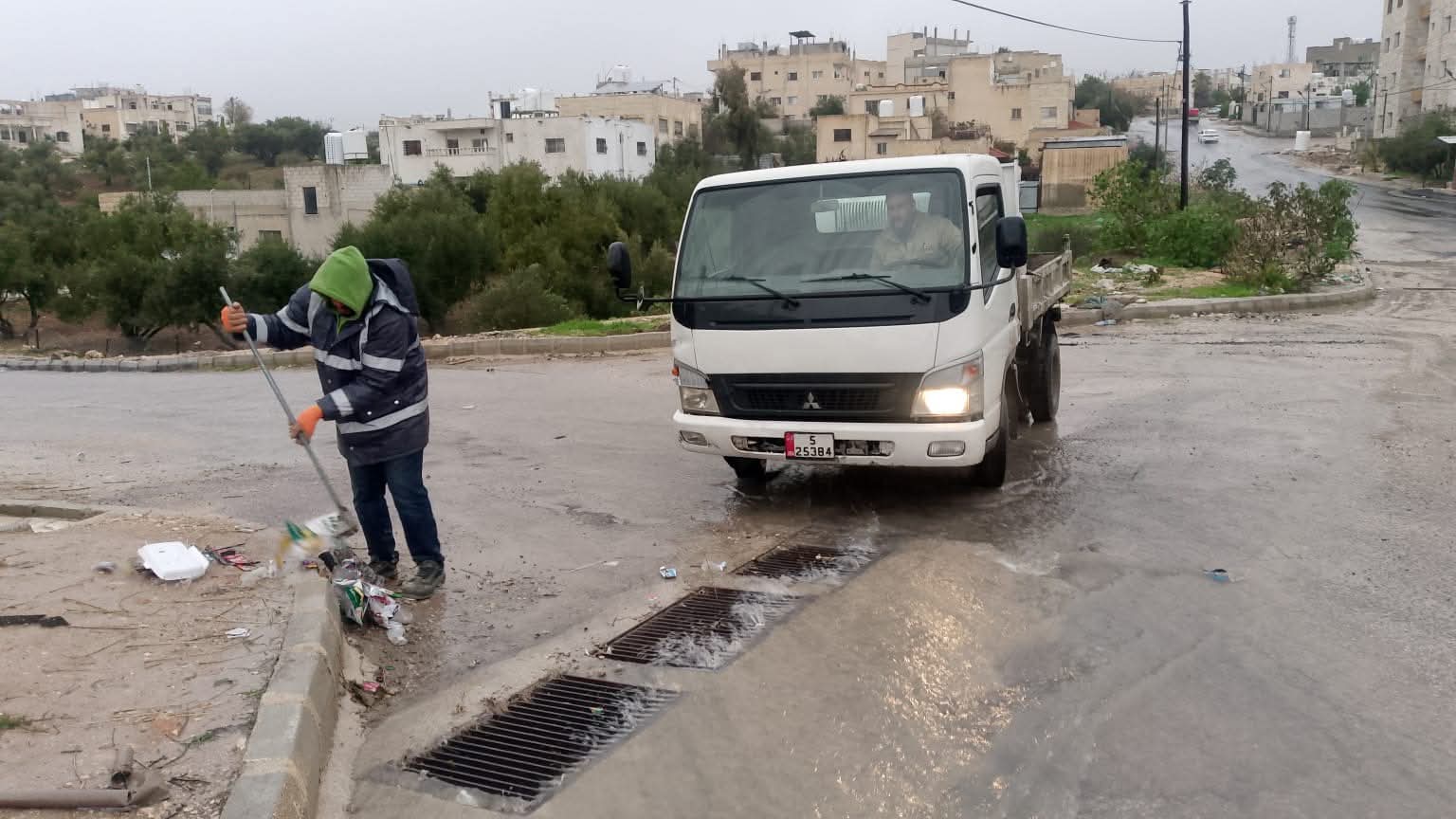 بلدية اربد: رفع الجاهزية للمنخفض قلل الملاحظات الواردة من المواطنين