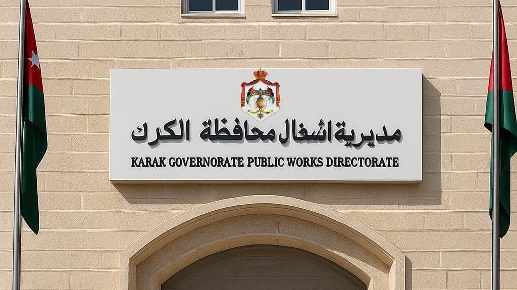 أشغال الكرك تتعامل مع انجرافات على طريق الشهابية