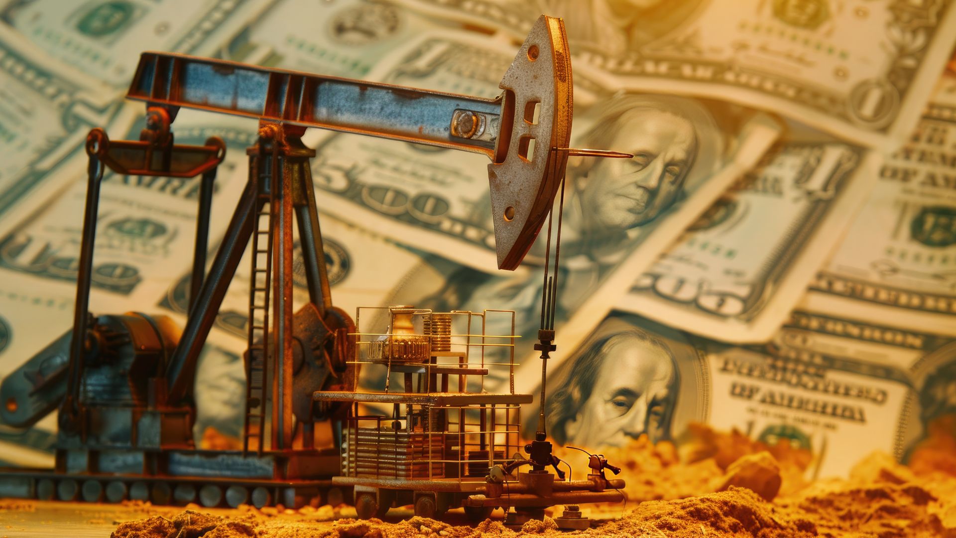 ارتفاع أسعار الذهب والنفط وانخفاض مؤشر الدولار عالميا