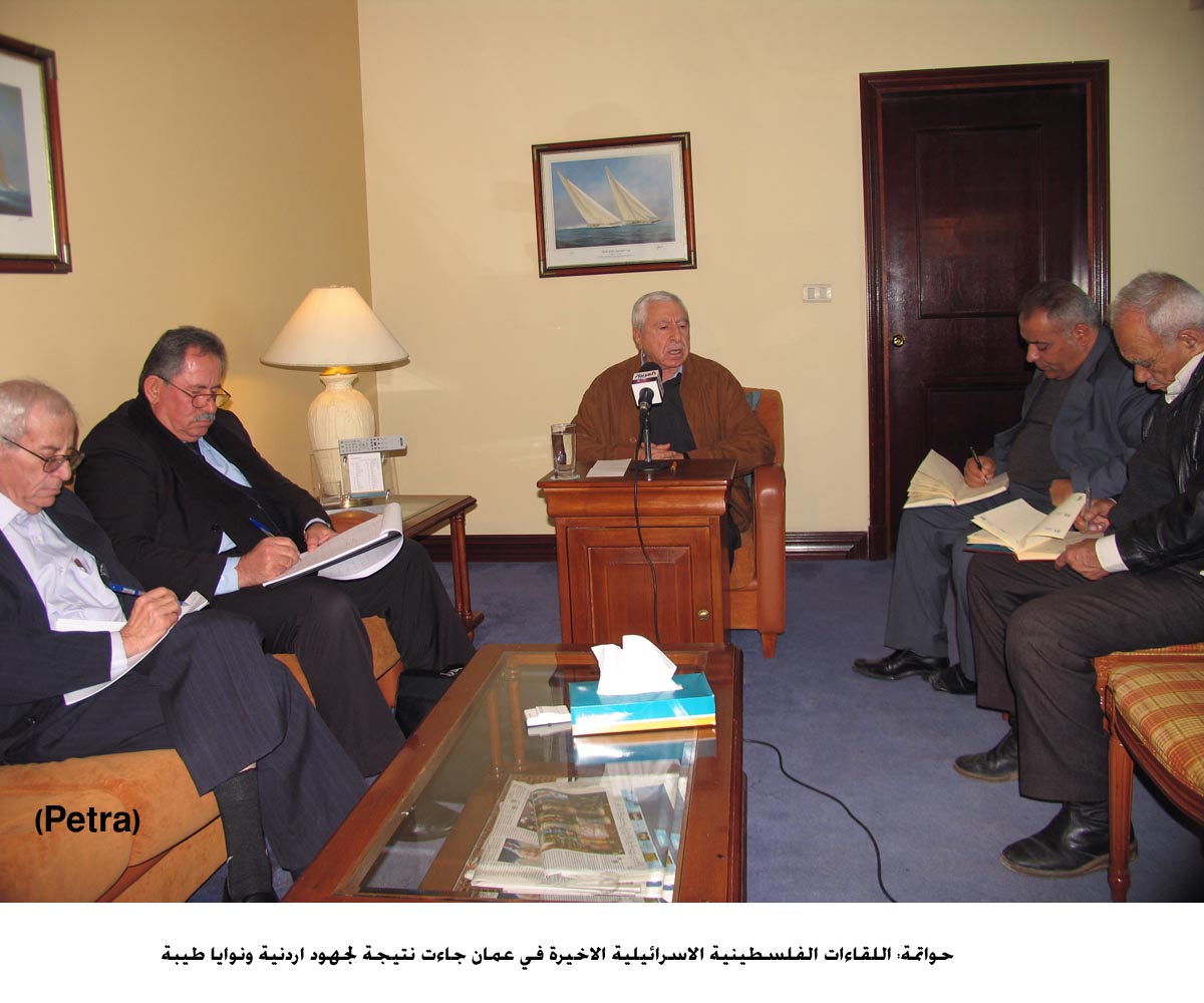 حواتمة: اللقاءات الفلسطينية الاسرائيلية الاخيرة في عمان جاءت نتيجة لجهود اردنية ونوايا طيبة