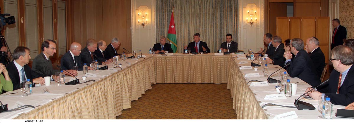 جلالة الملك يلتقي ممثلي المنظمات العربية واليهودية الأميركية