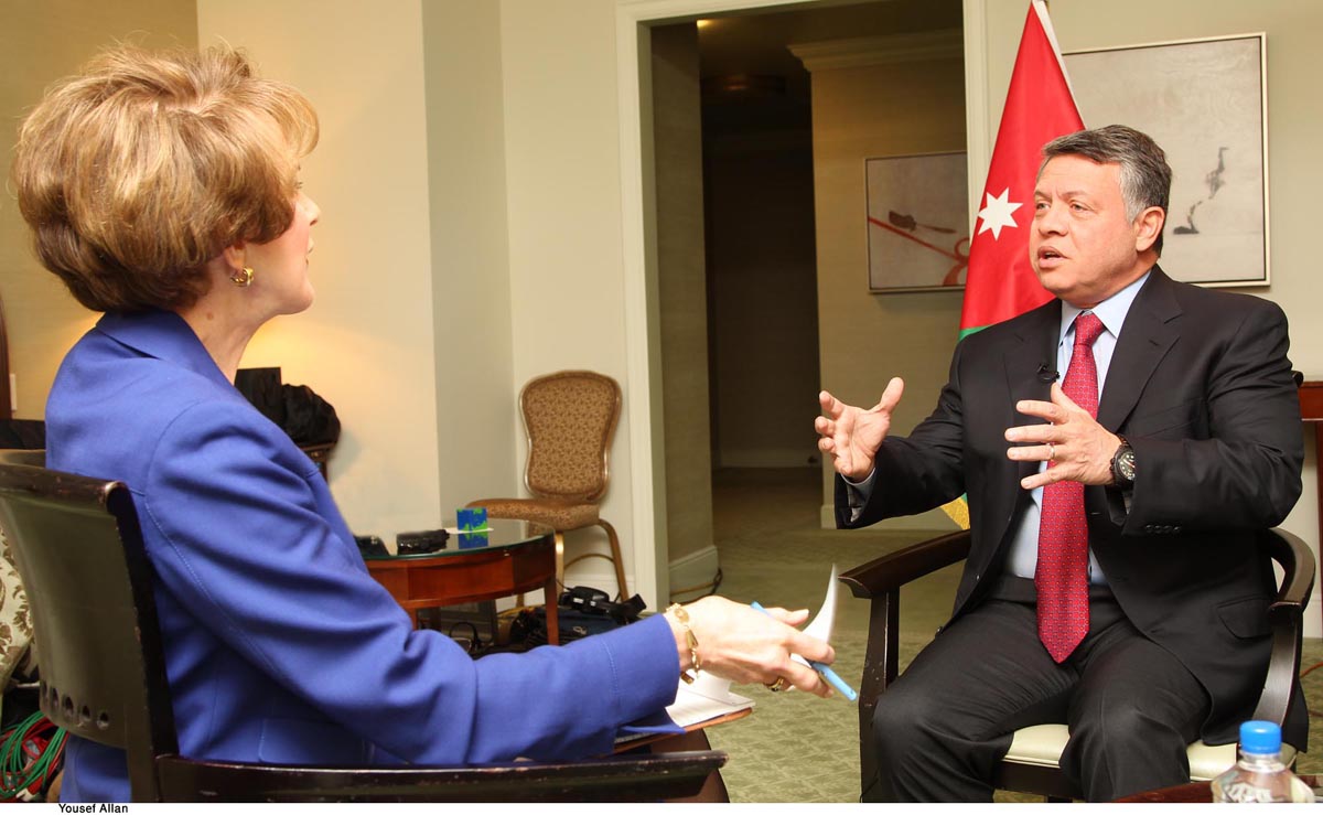 الملك في مقابلة مع الـ "بي بي ا س" : الأردن يقف مع الإجماع العربي فيما يتعلق بسوريا ...