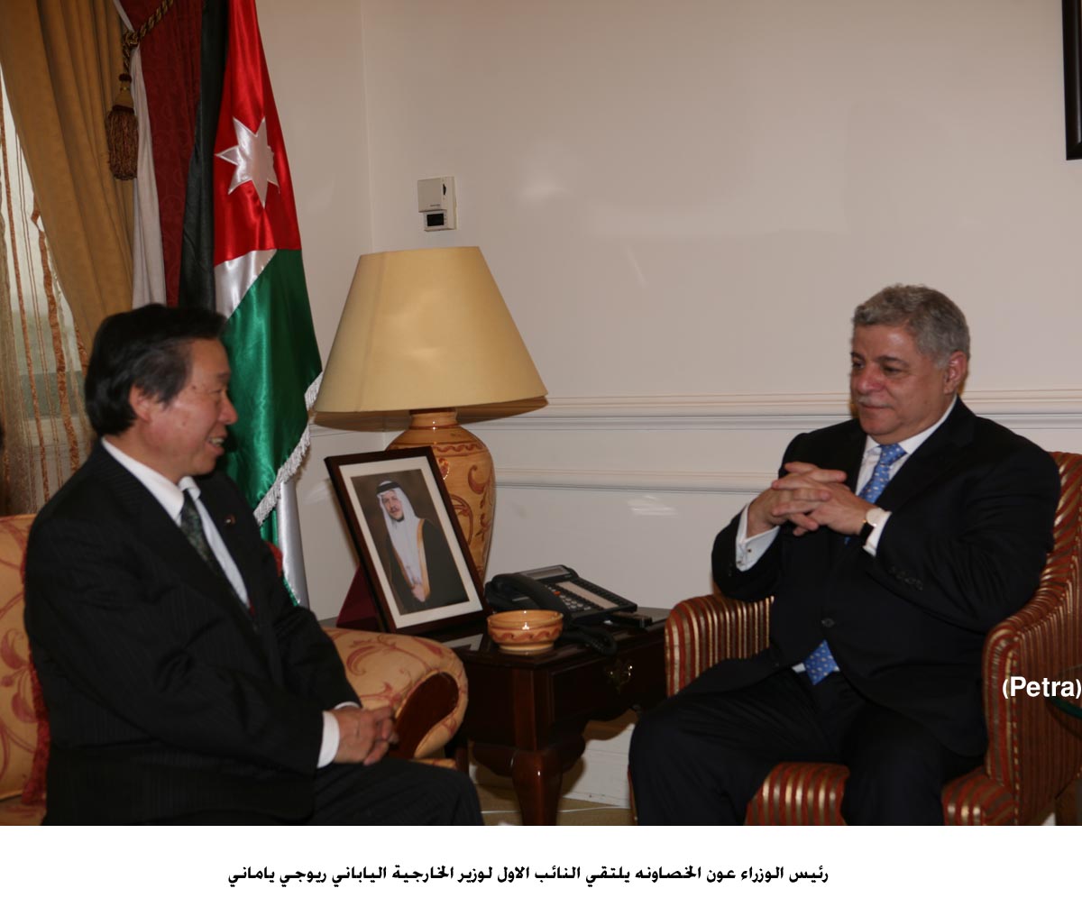 الخصاونه يلتقي النائب الاول لوزير الخارجية الياباني