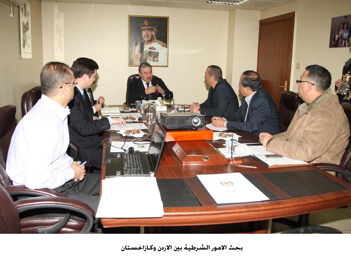 بحث الامور الشرطية بين الاردن وكازاخستان