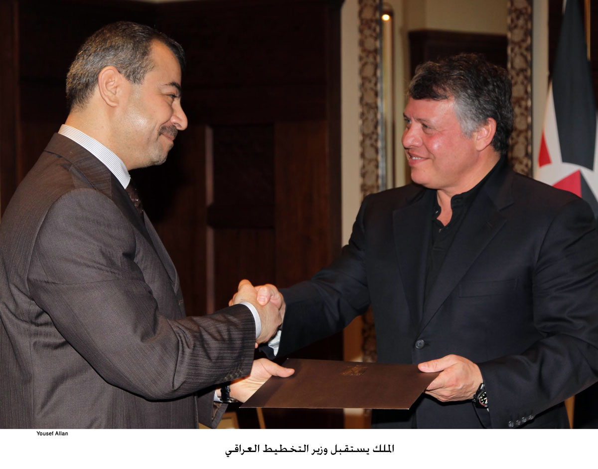 الملك يستقبل وزير التخطيط العراقي