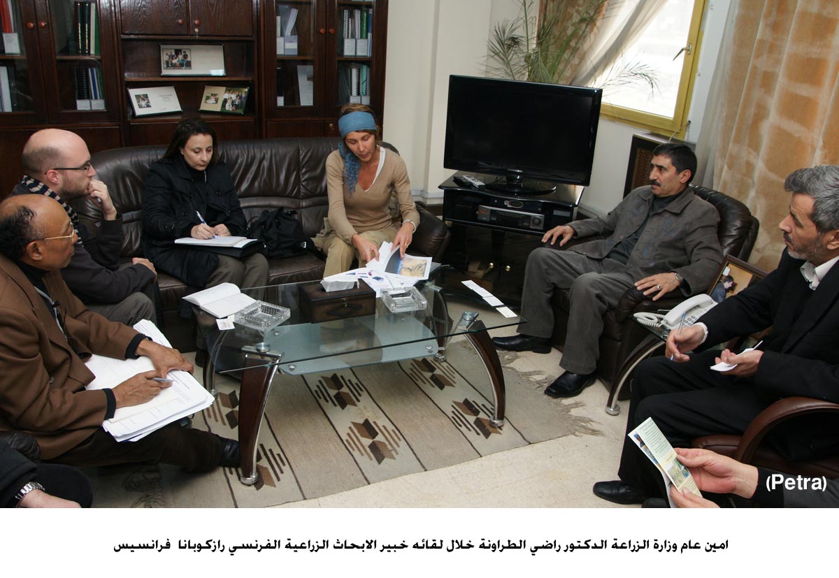 امين عام الزراعة يلتقي خبيرا فرنسيا