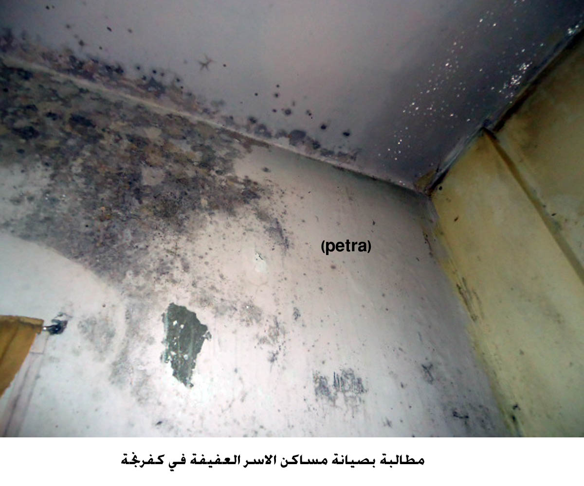 مطالبة بصيانة مساكن الاسر العفيفة في كفرنجة